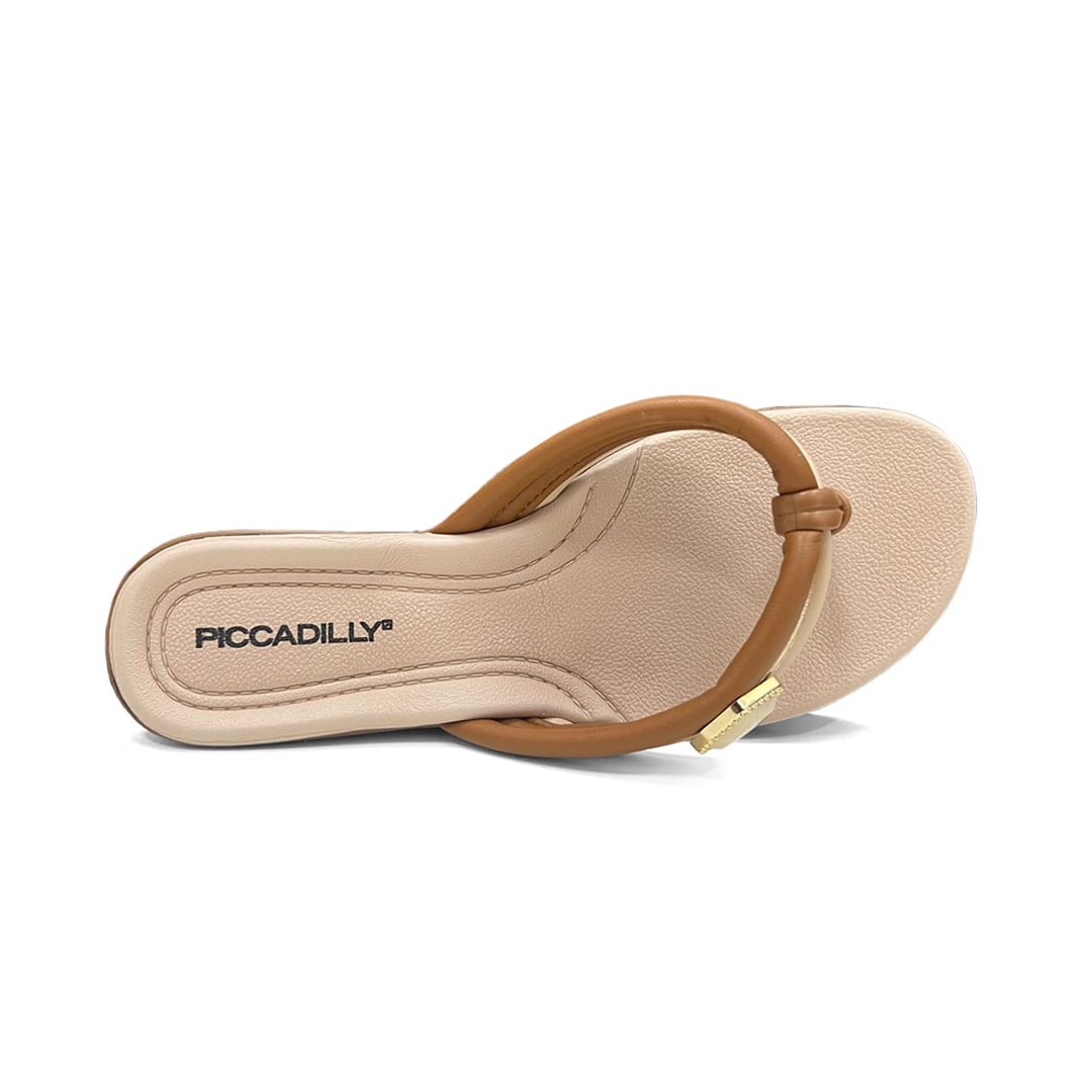 Chinelo Piccadilly Rasteira Wide Fit Camila 500428 Mascavo Chinelo Piccadilly Rasteira Wide Fit Camila 500428 Mascavo