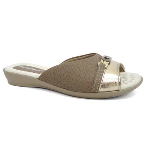 Chinelo Piccadilly Tamanco Joanete 500364 Areia