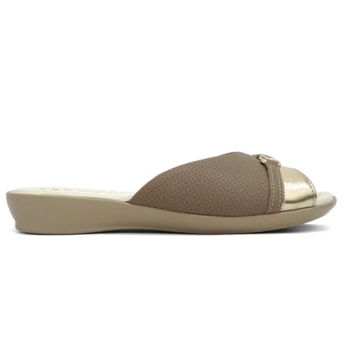 Detalhe - Chinelo Piccadilly Tamanco Joanete 500364 Areia