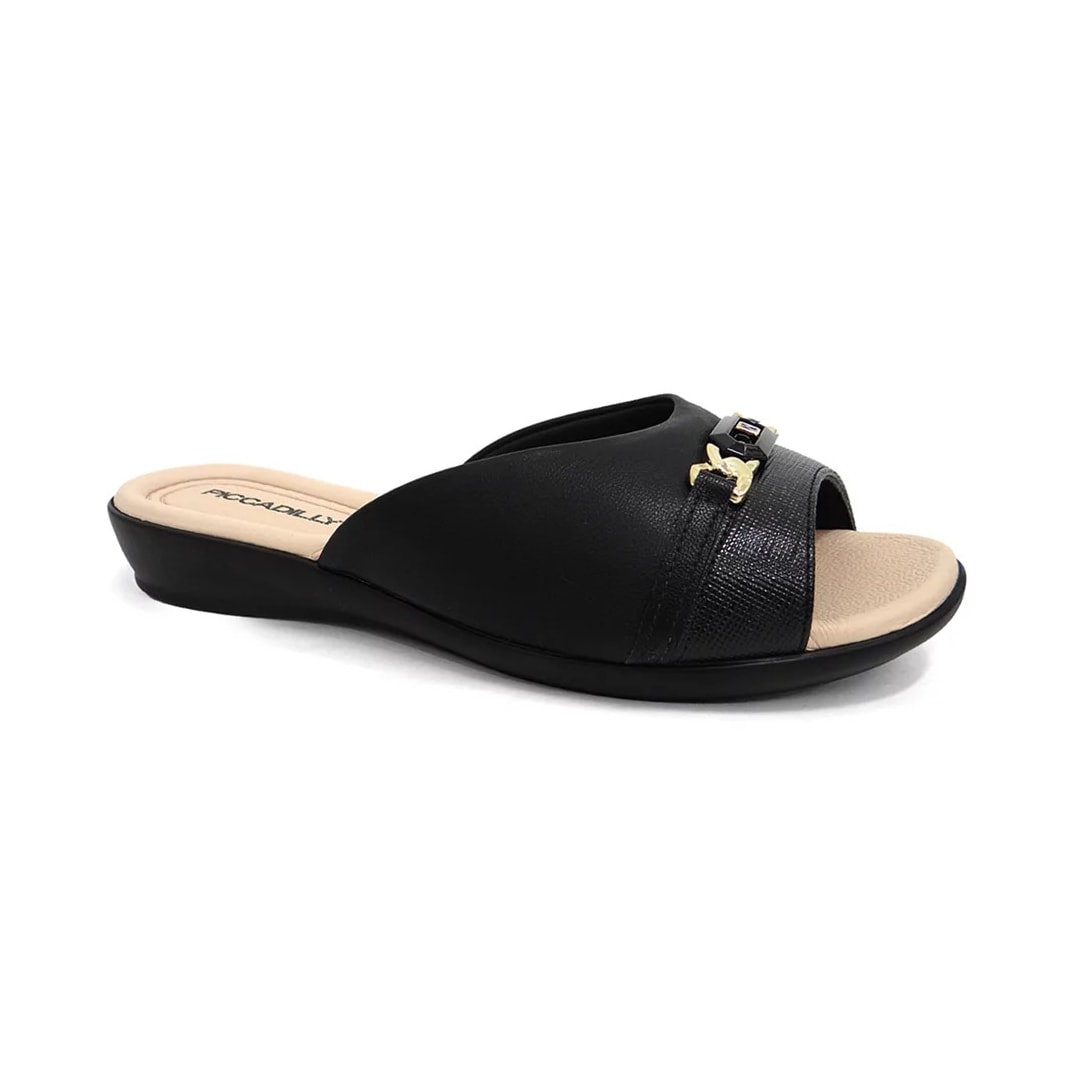 Chinelo Piccadilly Tamanco Joanete 500364 Preto
