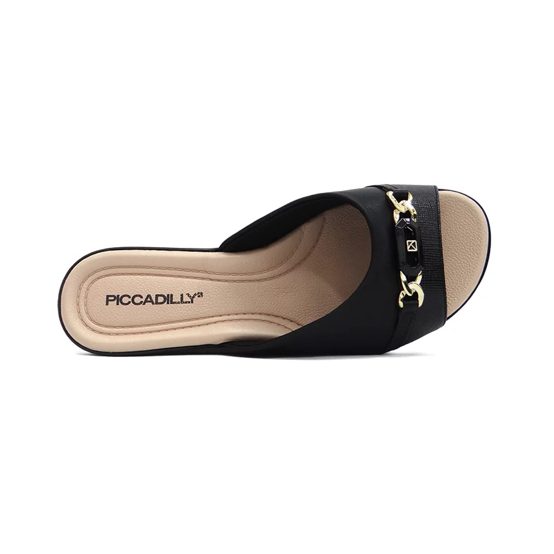 Chinelo Piccadilly Tamanco Joanete 500364 Preto