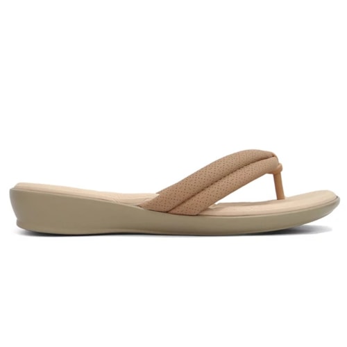 Detalhe - Chinelo Piccadilly Wide Fit 500324 Nude Claro
