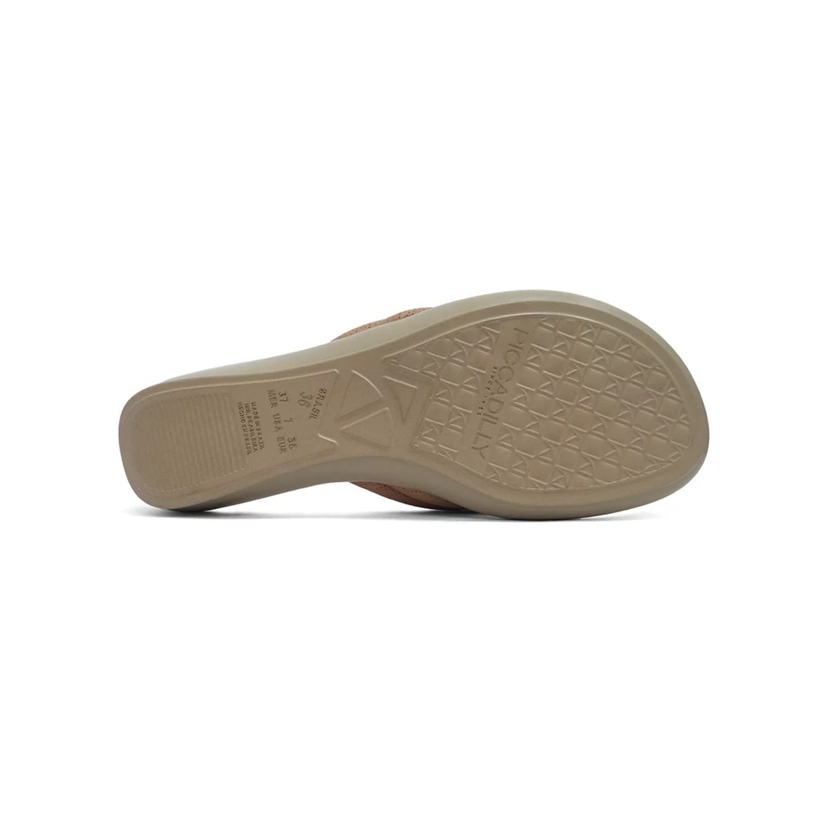 Chinelo Piccadilly Wide Fit 500324 Nude Claro Chinelo Piccadilly Wide Fit 500324 Nude Claro