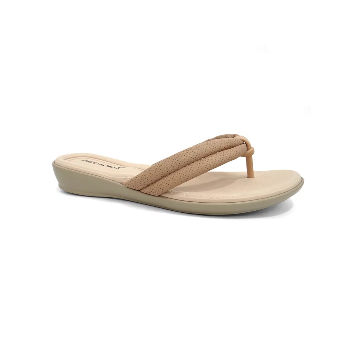 Chinelo Piccadilly Wide Fit 500324 Nude Claro Chinelo Piccadilly Wide Fit 500324 Nude Claro