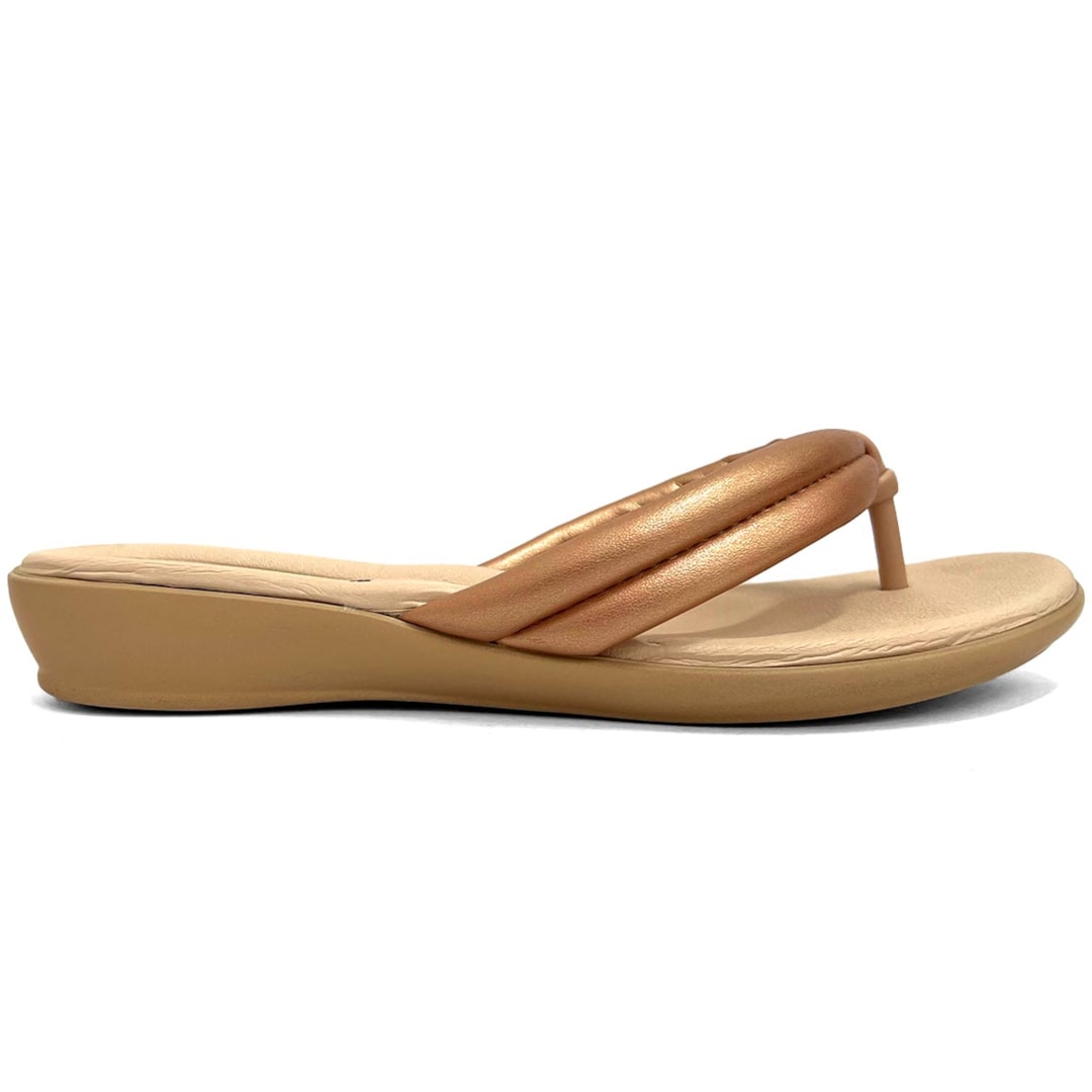Chinelo Piccadilly Wide Fit 500324 Ouro Rosado Chinelo Piccadilly Wide Fit 500324 Ouro Rosado