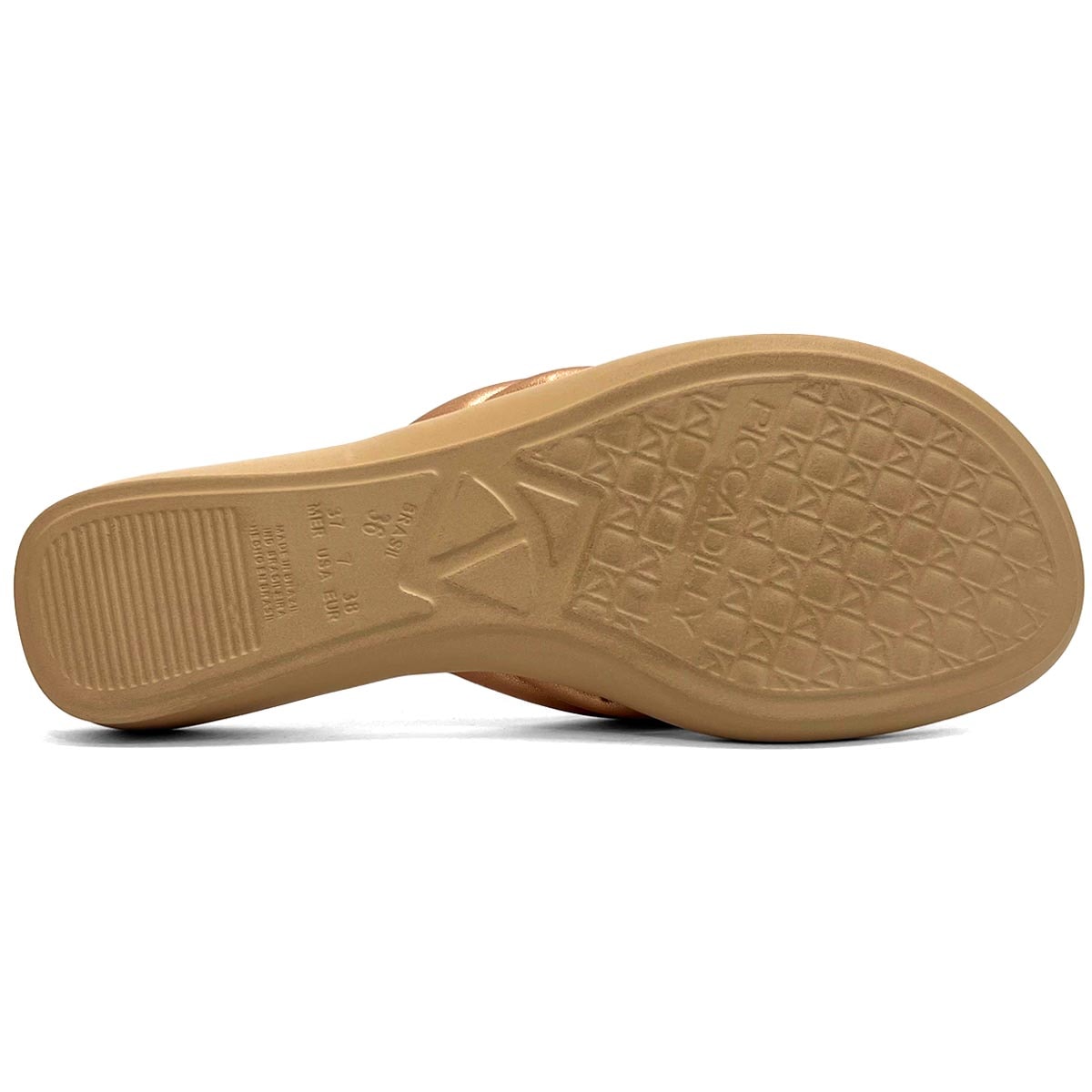 Chinelo Piccadilly Wide Fit 500324 Ouro Rosado