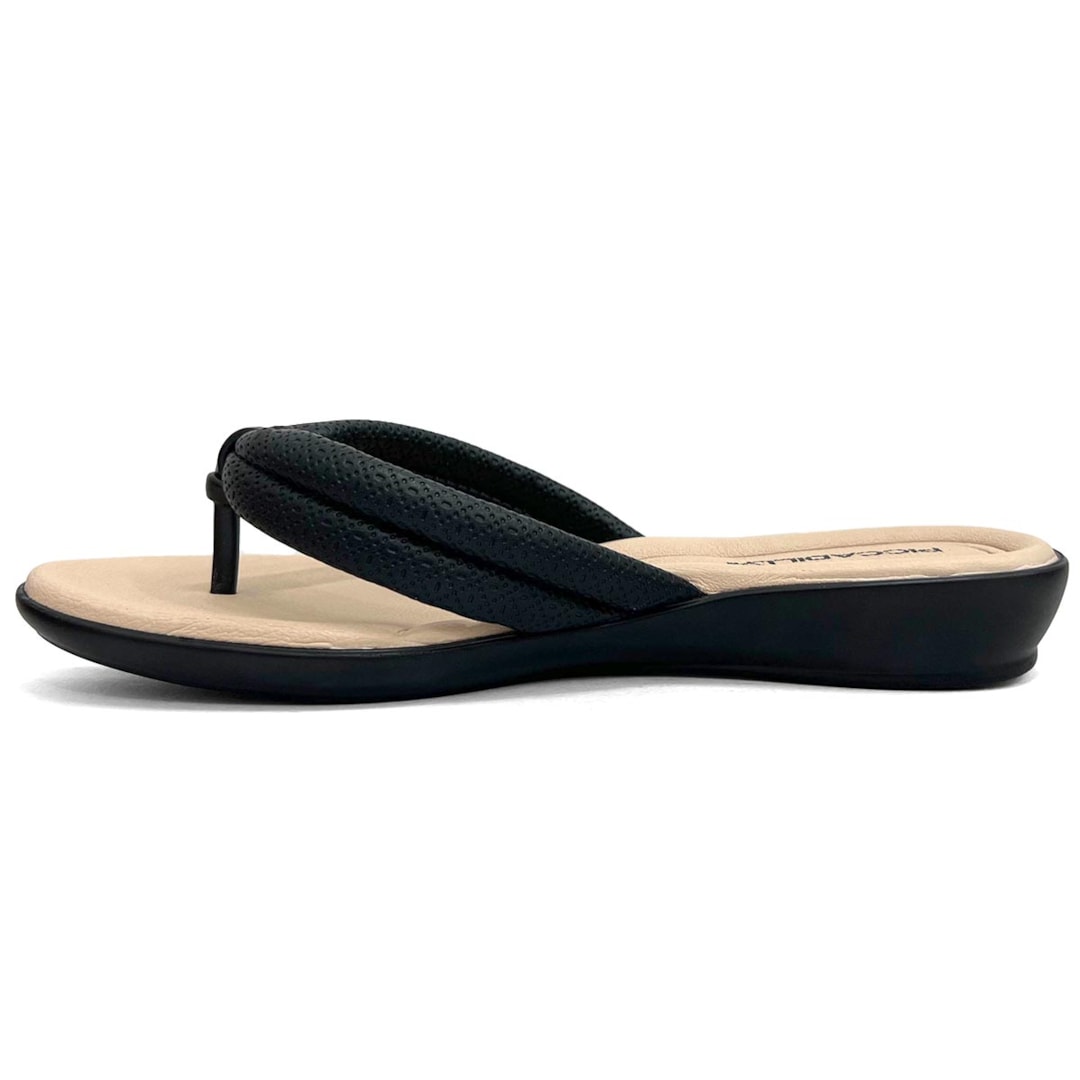 Chinelo Piccadilly Wide Fit 500324 Preto