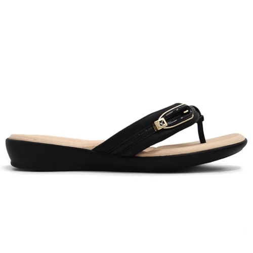 Detalhe - Chinelo Piccadilly Wide Fit 500363 Preto