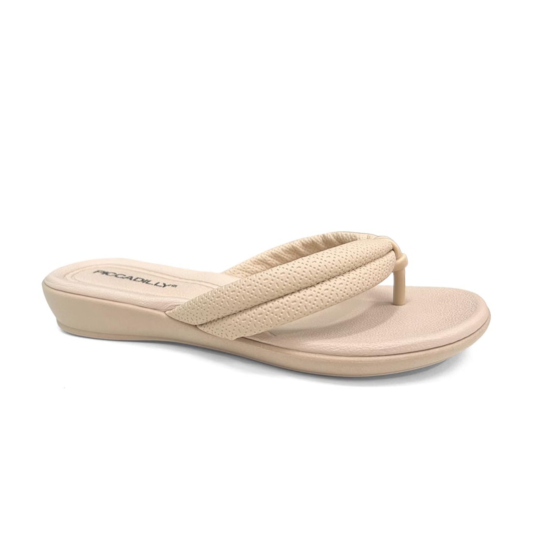 Chinelo Piccadilly Wide Fit Camila 500401 Brulee