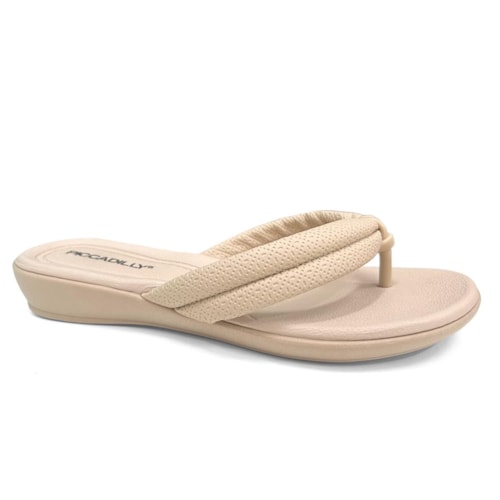 Chinelo Piccadilly Wide Fit Camila 500401 Brulee