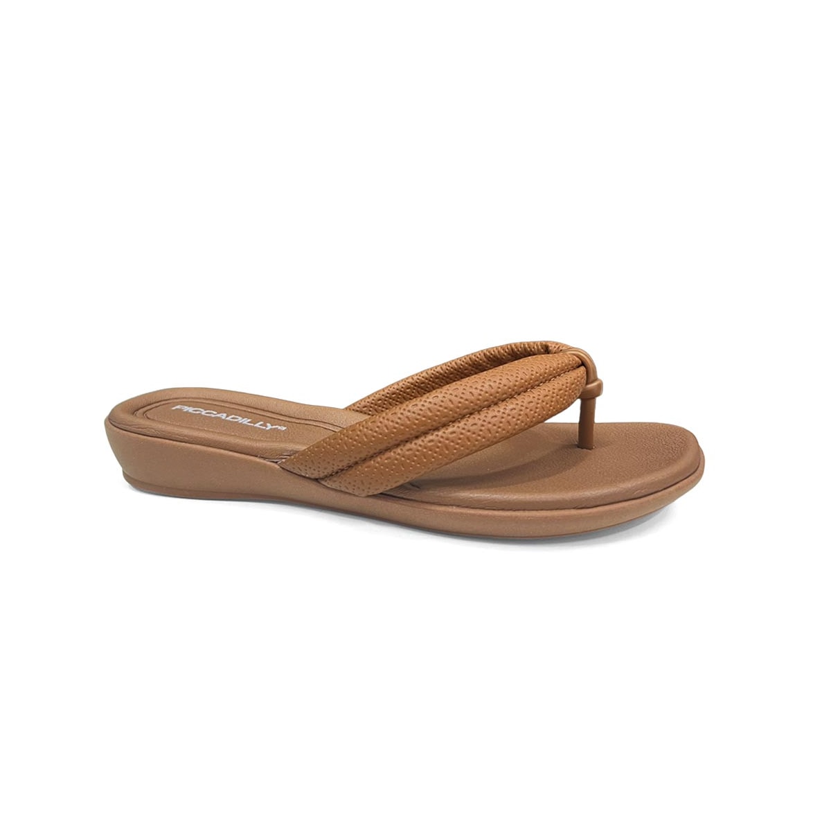 Chinelo Piccadilly Wide Fit Camila 500401 Mascavo