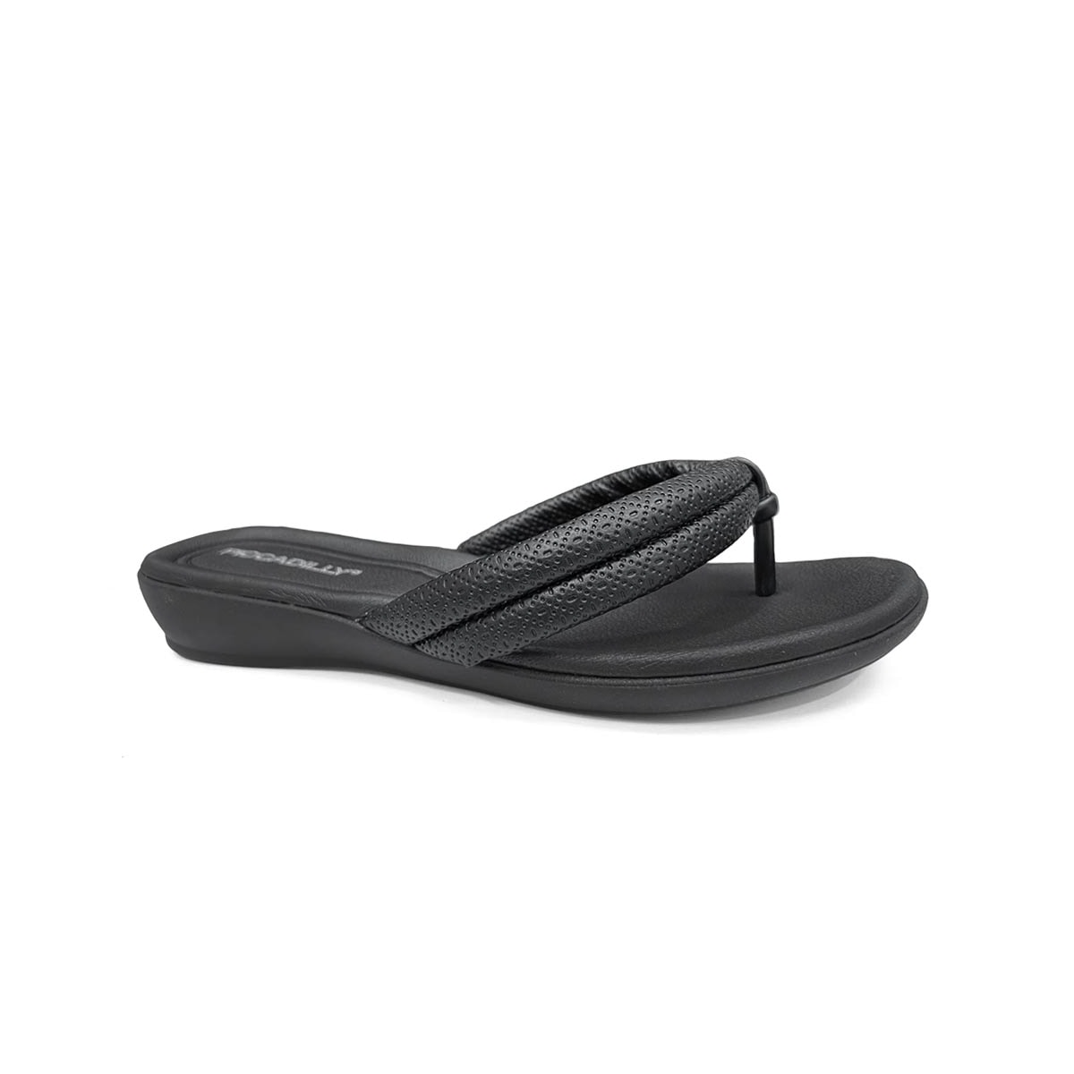 Chinelo Piccadilly Wide Fit Camila 500401 Preto