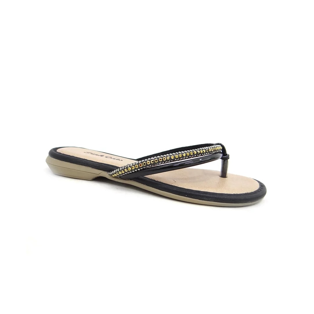 Chinelo Pink Cats Rasteira Infantil Menina V1341 Preto