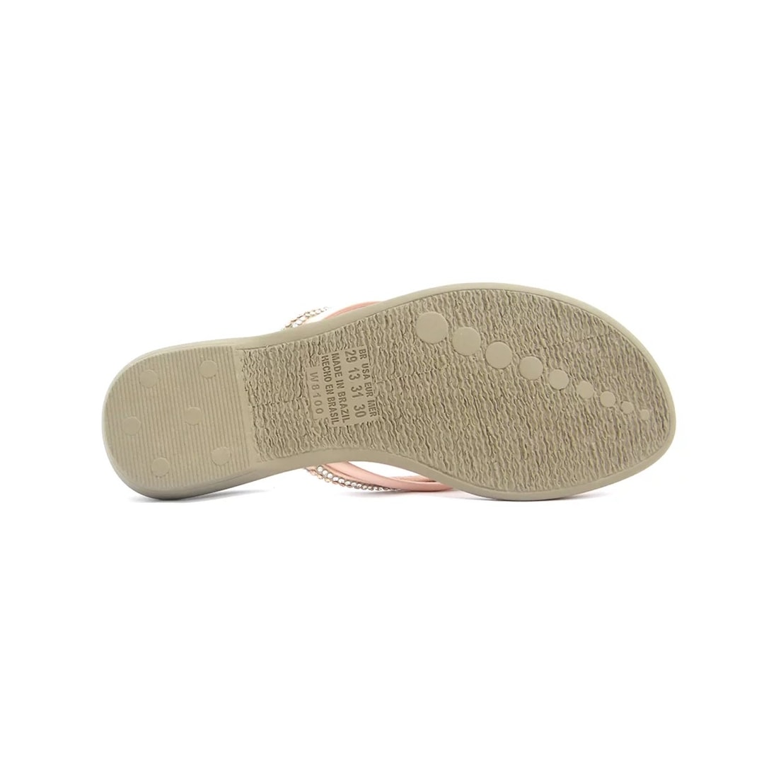 Chinelo Pink Cats Rasteira Infantil Menina V1341 Vanilla