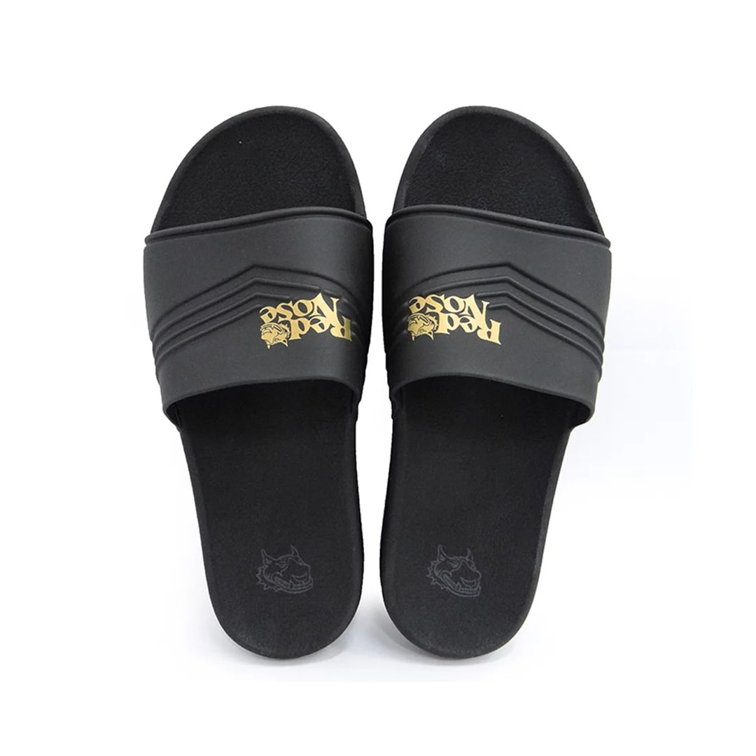 Chinelo Red Nose Masculino Slide Samui Rnhs105 Preto/Dourado Chinelo Red Nose Masculino Slide Samui Rnhs105 Preto/Dourado