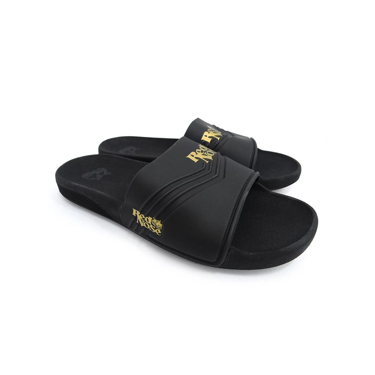 Chinelo Red Nose Masculino Slide Samui Rnhs105 Preto/Dourado