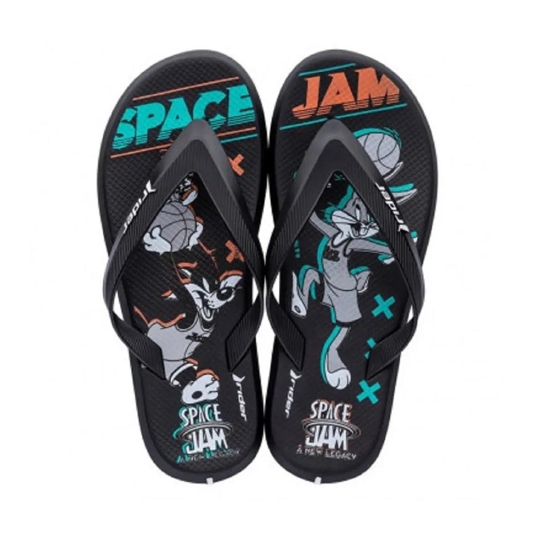 Chinelo Rider Infantil Space Jam Grendene 11939 Preto/Preto/Cinza Chinelo Rider Infantil Space Jam Grendene 11939 Preto/Preto/Cinza