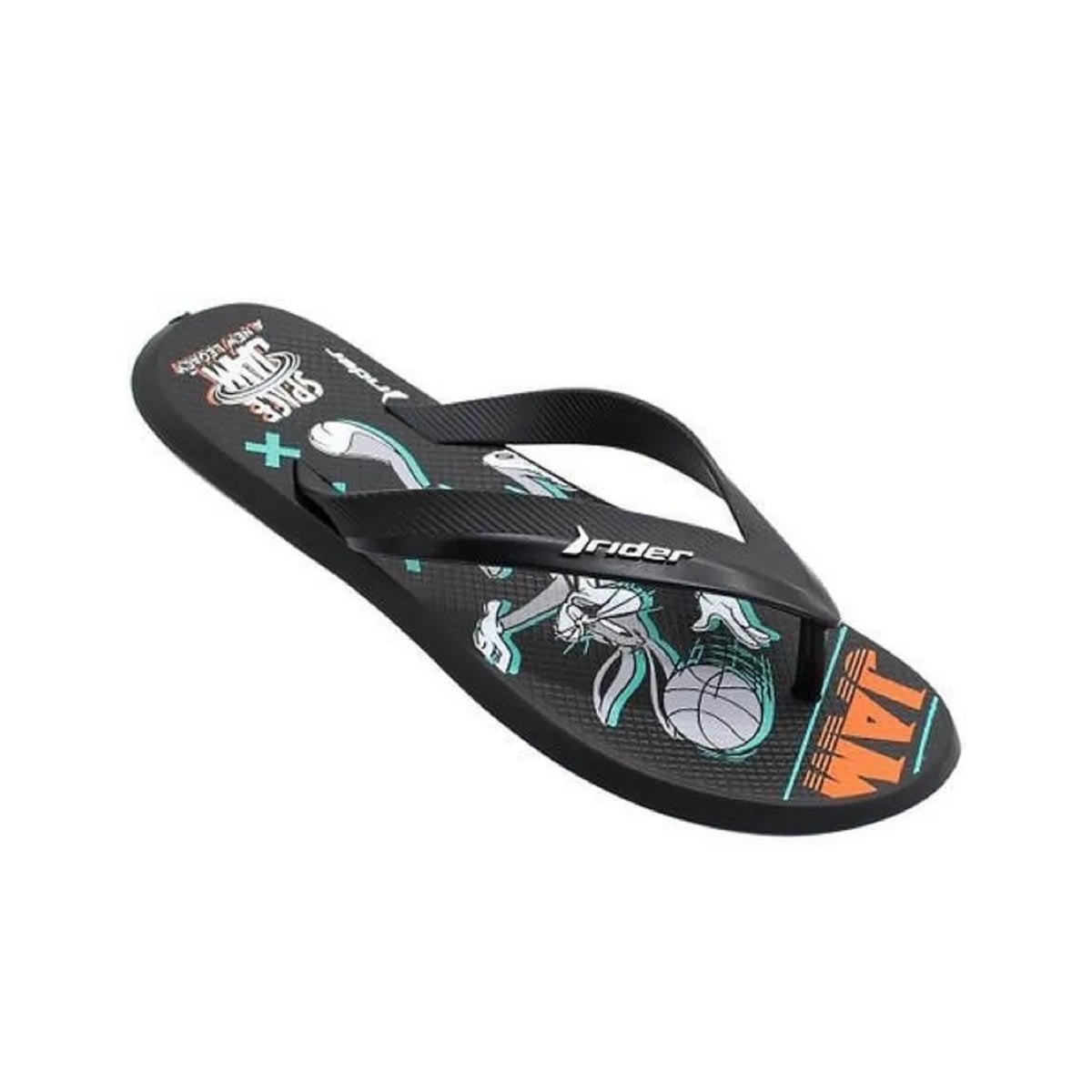 Chinelo Rider Infantil Space Jam Grendene 11939 Preto/Preto/Cinza Chinelo Rider Infantil Space Jam Grendene 11939 Preto/Preto/Cinza