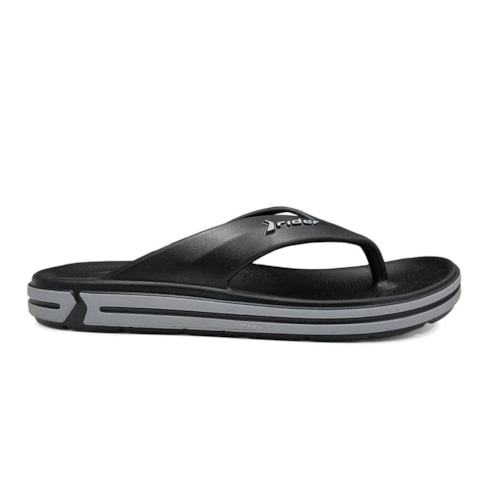 Detalhe - Chinelo Rider Masculino Flex Dedo 12646 Preto