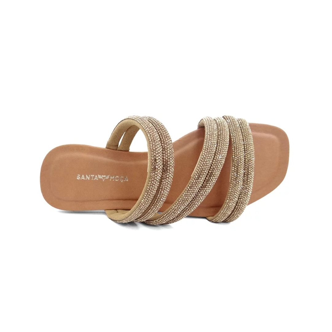 Chinelo Santa Moça Rasteira Rqri322 Whisky