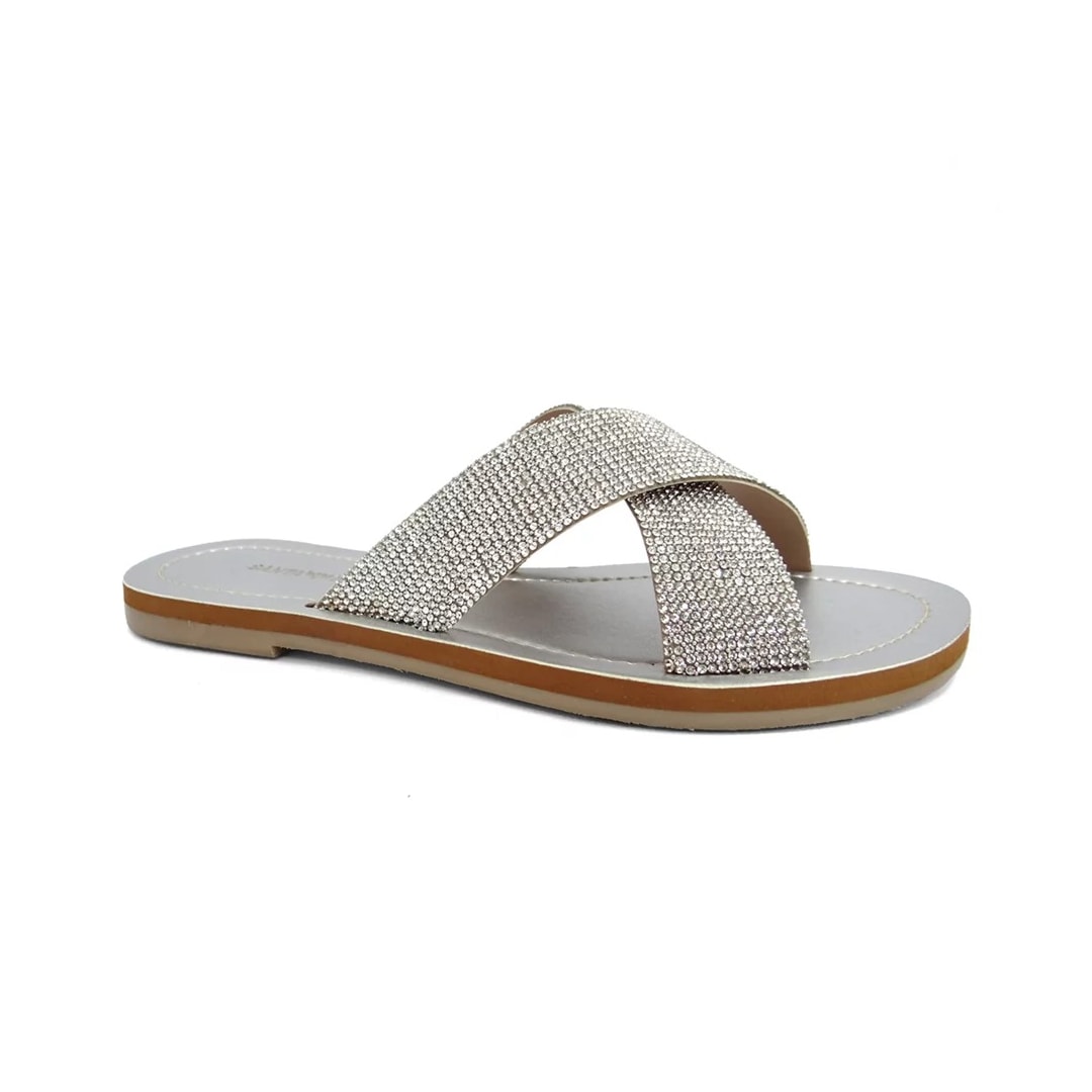 Chinelo Santa Moça Rasteira Rr-299 Prata Chinelo Santa Moça Rasteira Rr-299 Prata
