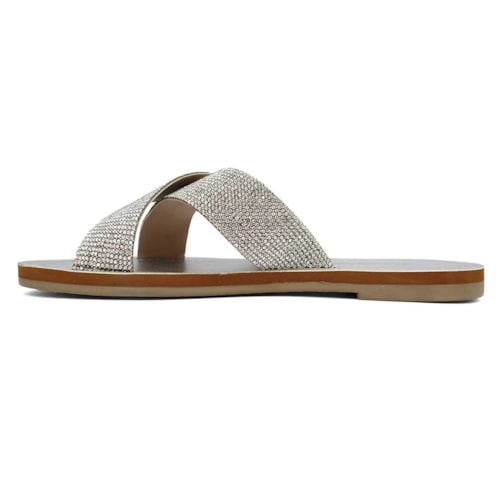 Detalhe - Chinelo Santa Moça Rasteira Rr-299 Prata