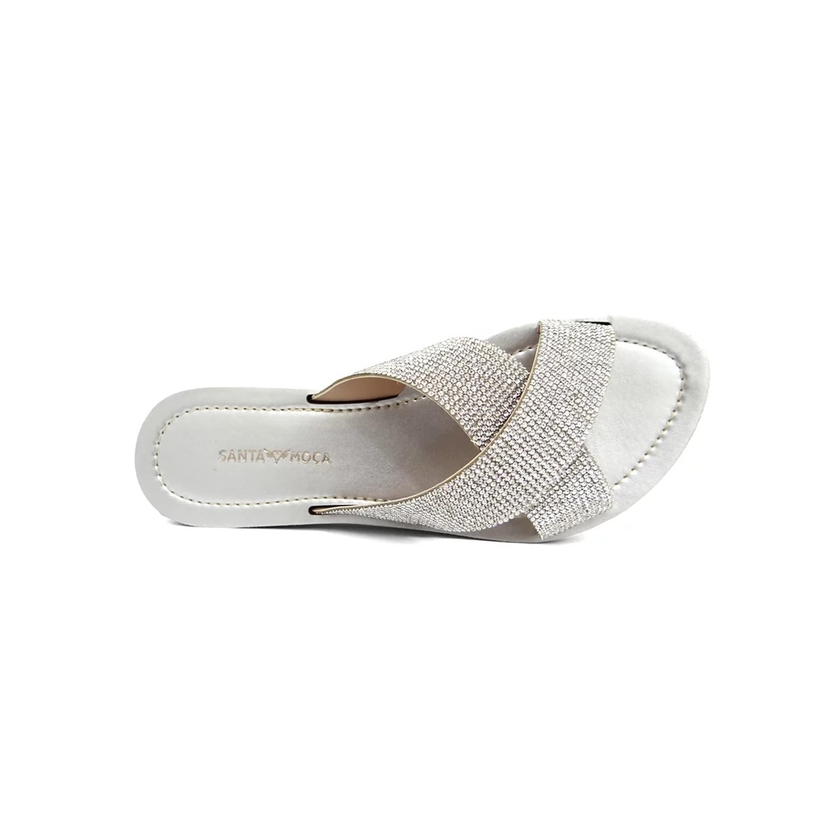 Chinelo Santa Moça Rasteira Rr-299 Prata Chinelo Santa Moça Rasteira Rr-299 Prata