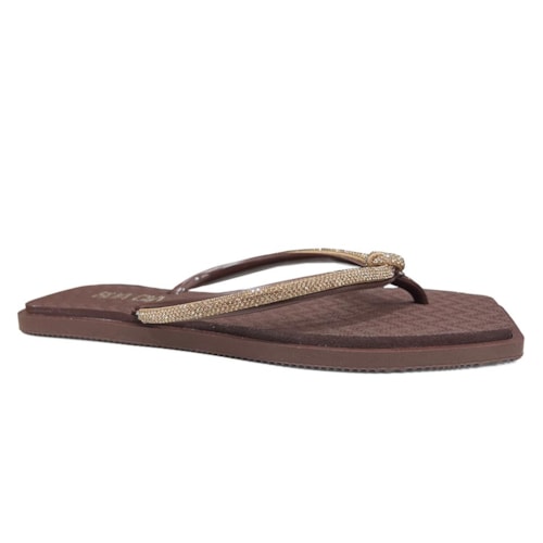 Chinelo Sua Cia Dedo Square 8520.17043 Marrone