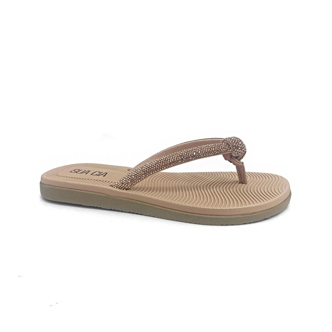 Chinelo Sua Cia Rasteira De Dedo 8346.15387 Cobre/Nude