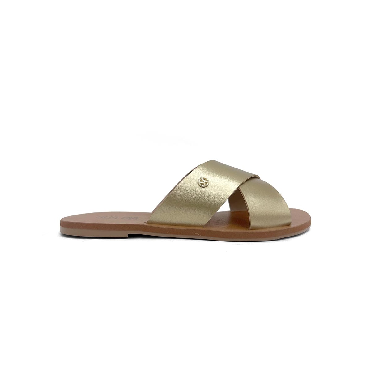 Chinelo Sua Cia Rasteira Gaspea 8395.16144 Light Gold Chinelo Sua Cia Rasteira Gaspea 8395.16144 Light Gold