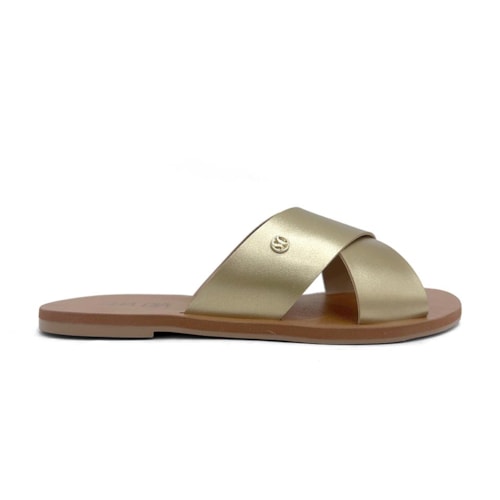 Detalhe - Chinelo Sua Cia Rasteira Gaspea 8395.16144 Light Gold