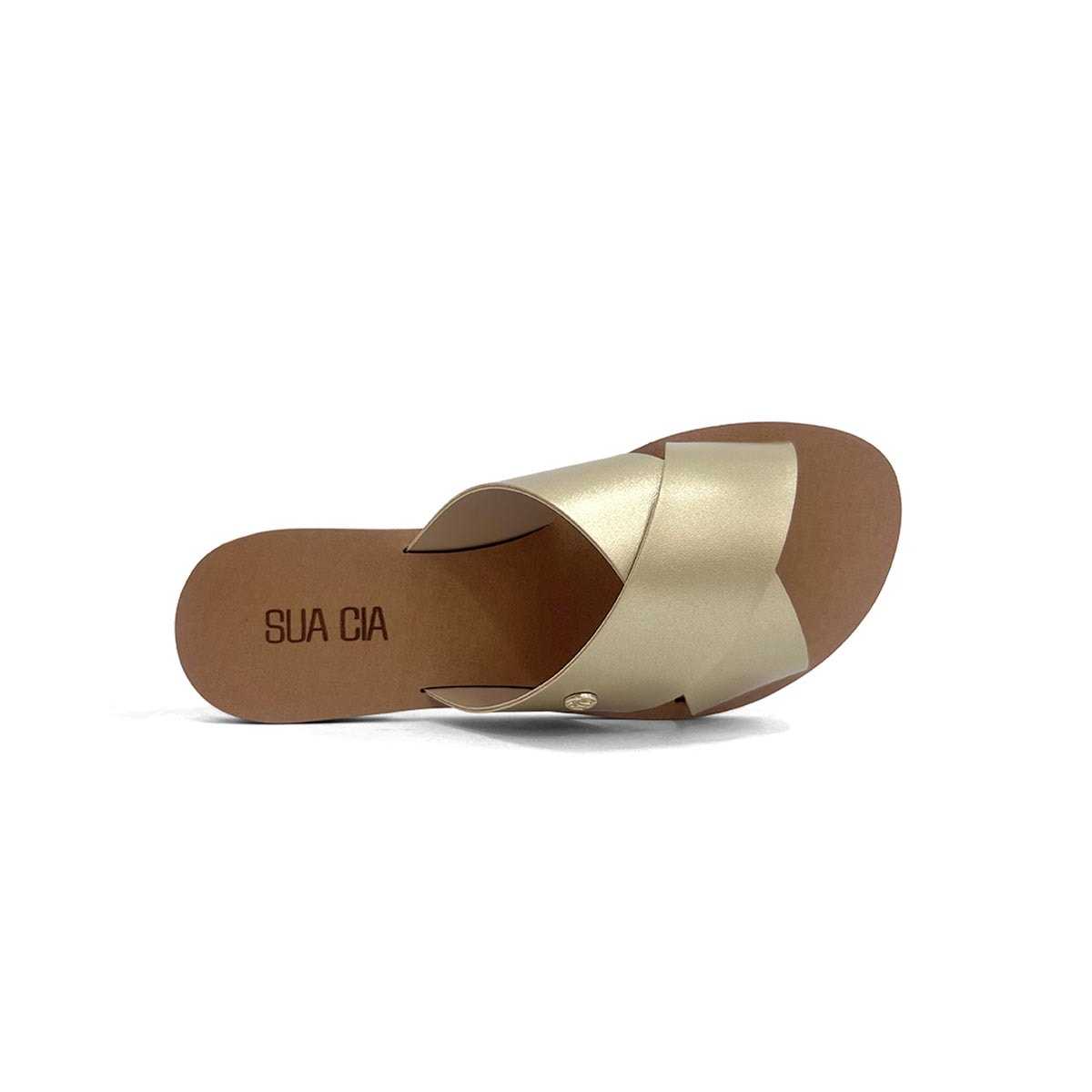 Chinelo Sua Cia Rasteira Gaspea 8395.16144 Light Gold