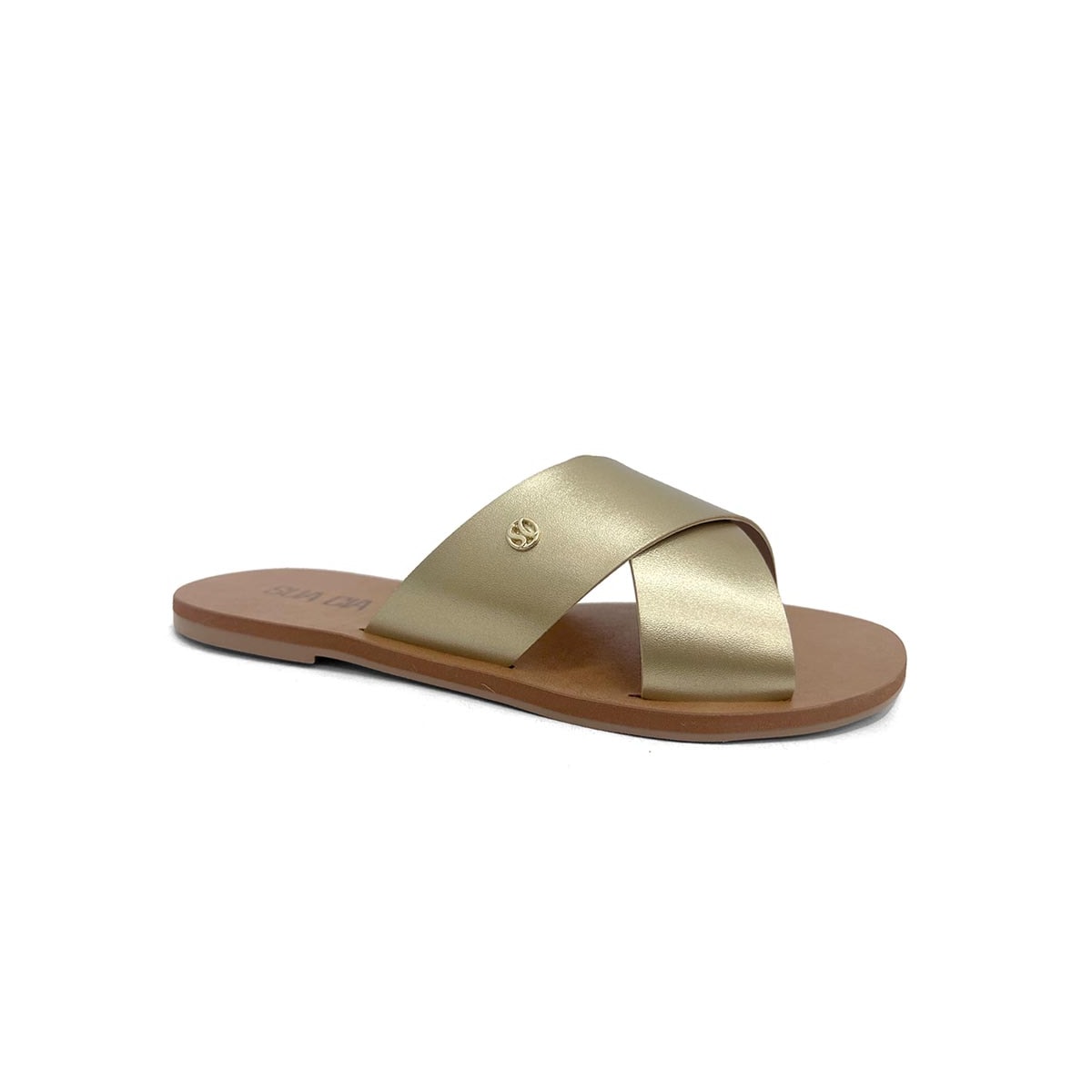 Chinelo Sua Cia Rasteira Gaspea 8395.16144 Light Gold