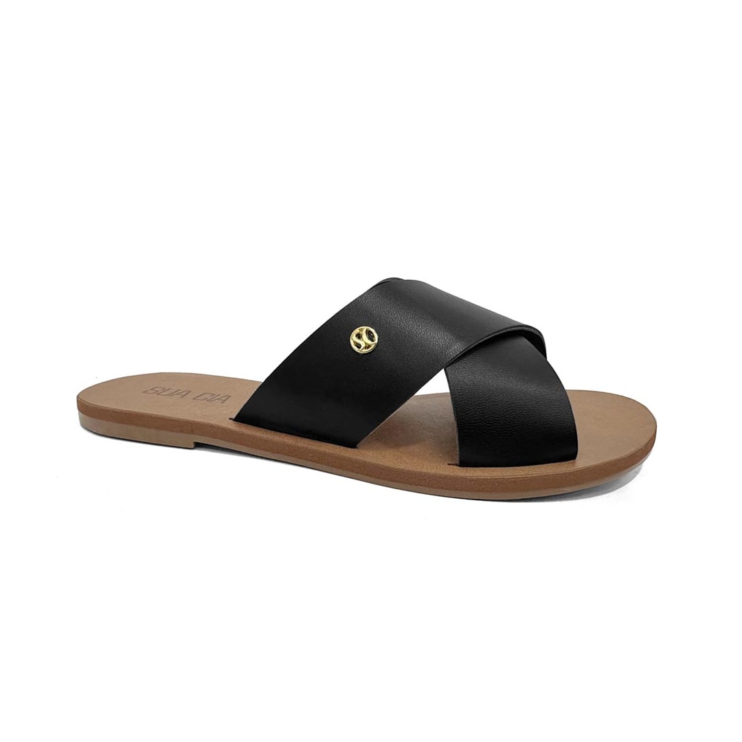Chinelo Sua Cia Rasteira Gaspea 8395.16144 Preto