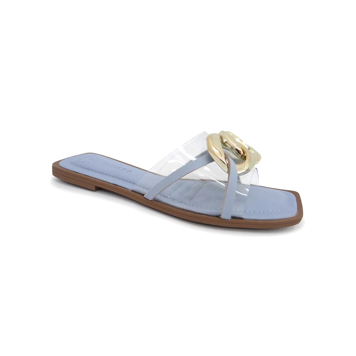 Chinelo Tanara Rasteira Feminino Vinil T5366 Azul Chinelo Tanara Rasteira Feminino Vinil T5366 Azul