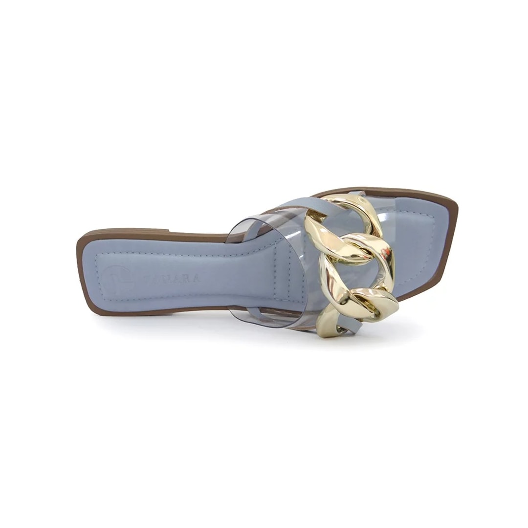Chinelo Tanara Rasteira Feminino Vinil T5366 Azul Chinelo Tanara Rasteira Feminino Vinil T5366 Azul