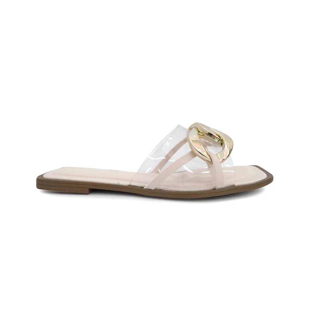 Chinelo Tanara Rasteira Feminino Vinil T5366 Baunilha