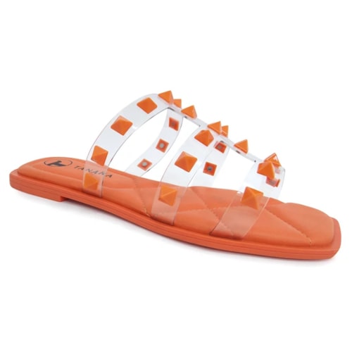 Chinelo Tanara Rasteira Feminino Vinil T5881 Citrus