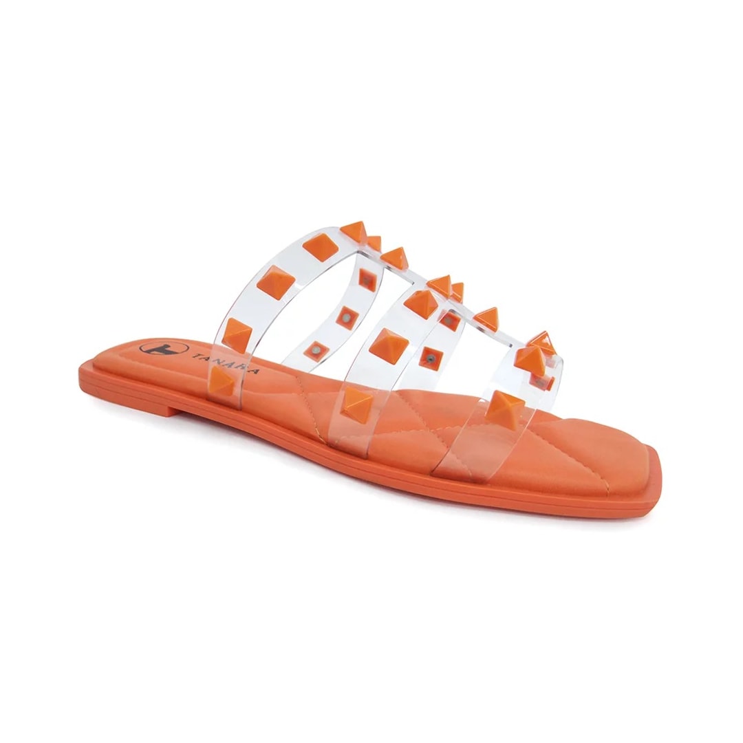Chinelo Tanara Rasteira Feminino Vinil T5881 Citrus Chinelo Tanara Rasteira Feminino Vinil T5881 Citrus