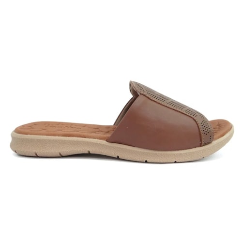 Chinelo Usaflex Feminino Conforto Af0303 Camel