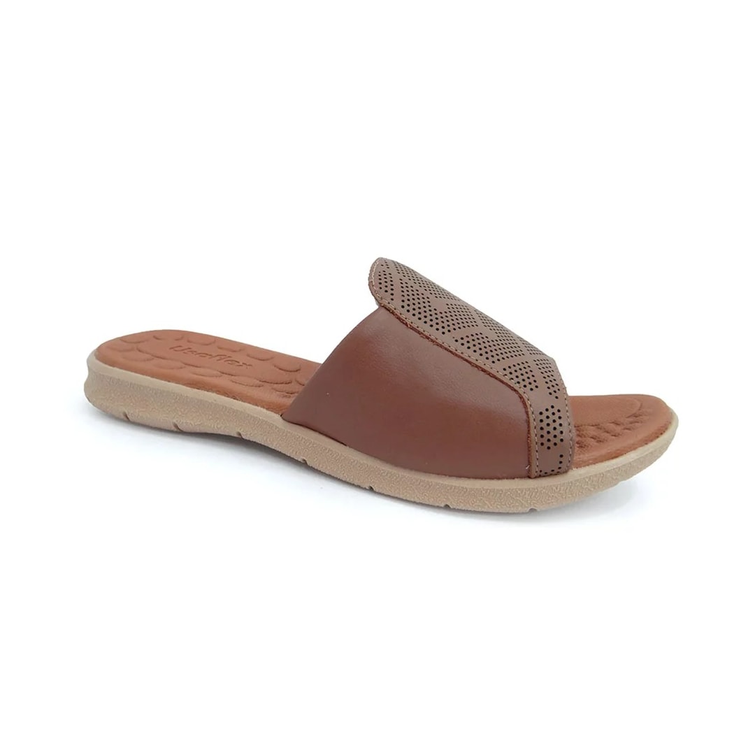 Chinelo Usaflex Feminino Conforto Af0303 Camel