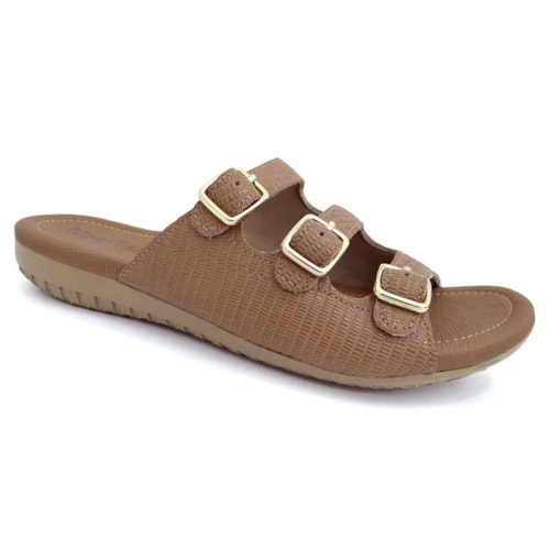 Chinelo Usaflex  Feminino Conforto R1859 Camel