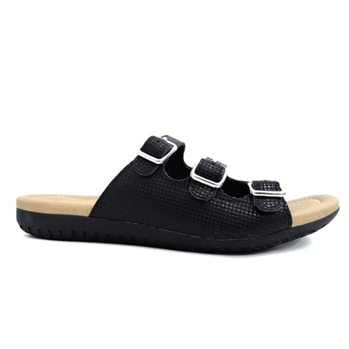 Chinelo Usaflex  Feminino Conforto R1859 Preto