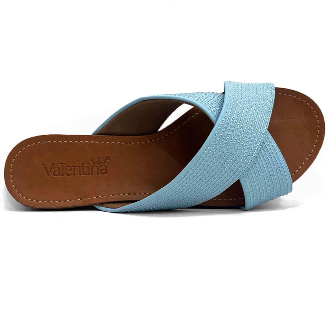 Chinelo Valentina Rasteira 272176 Azul Cielo