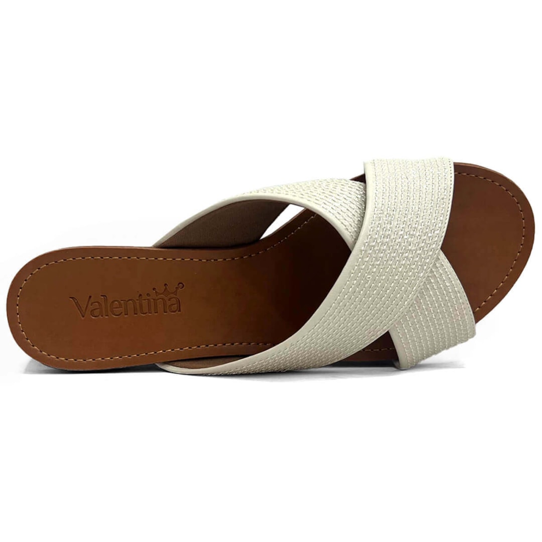 Chinelo Valentina Rasteira 272176 Off White