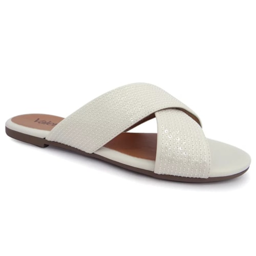 Chinelo Valentina Rasteira Feminina 272086 Off White