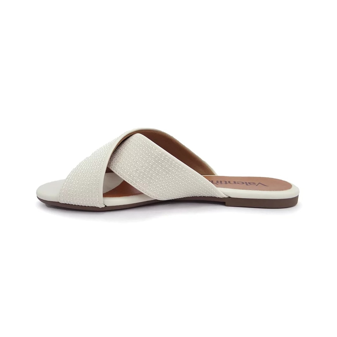 Chinelo Valentina Rasteira Feminina 272086 Off White Chinelo Valentina Rasteira Feminina 272086 Off White