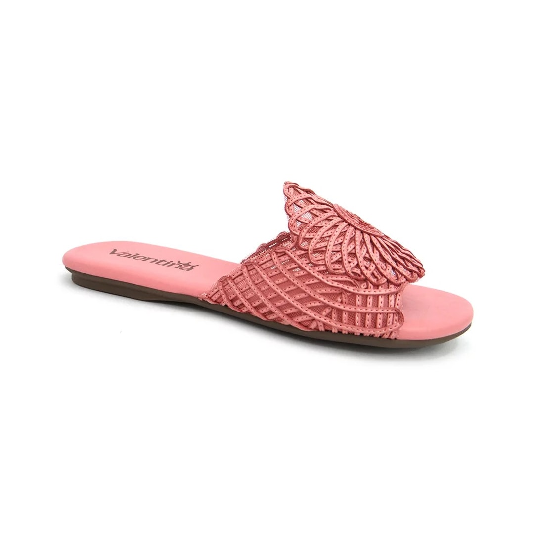 Chinelo Valentina Rasteira Feminino 230235 Rosa Antigo