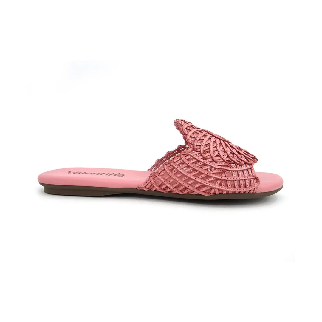 Chinelo Valentina Rasteira Feminino 230235 Rosa Antigo
