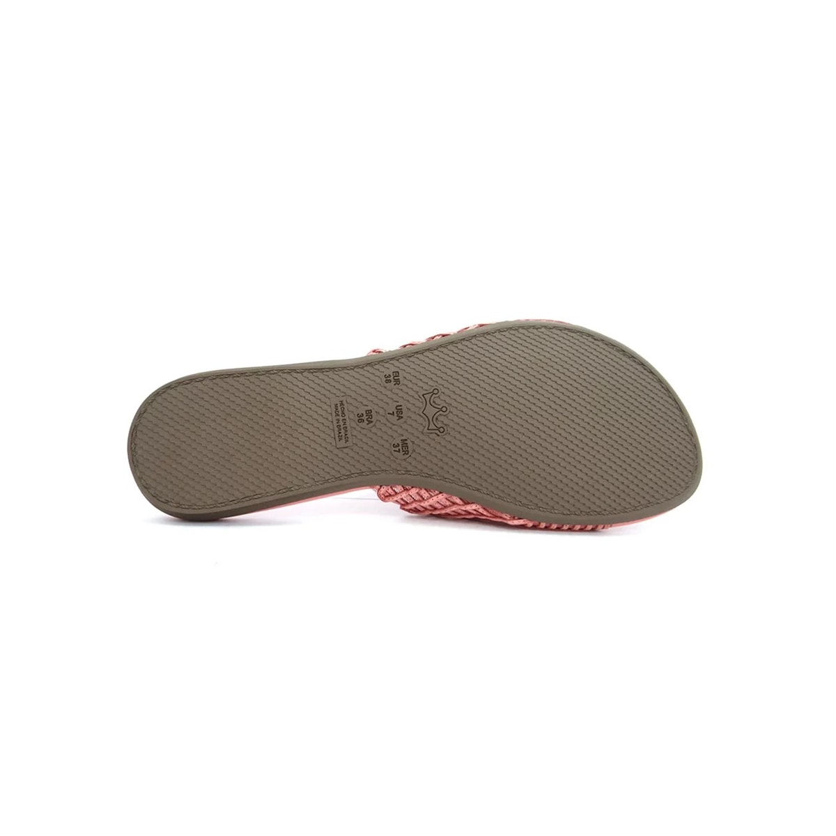 Chinelo Valentina Rasteira Feminino 230235 Rosa Antigo